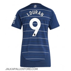 Aston Villa Jhon Duran #9 Kolmaspaita Naisten 2024-25 Lyhythihainen